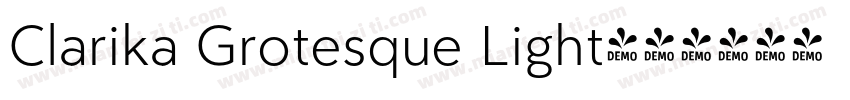 Clarika Grotesque Light字体转换